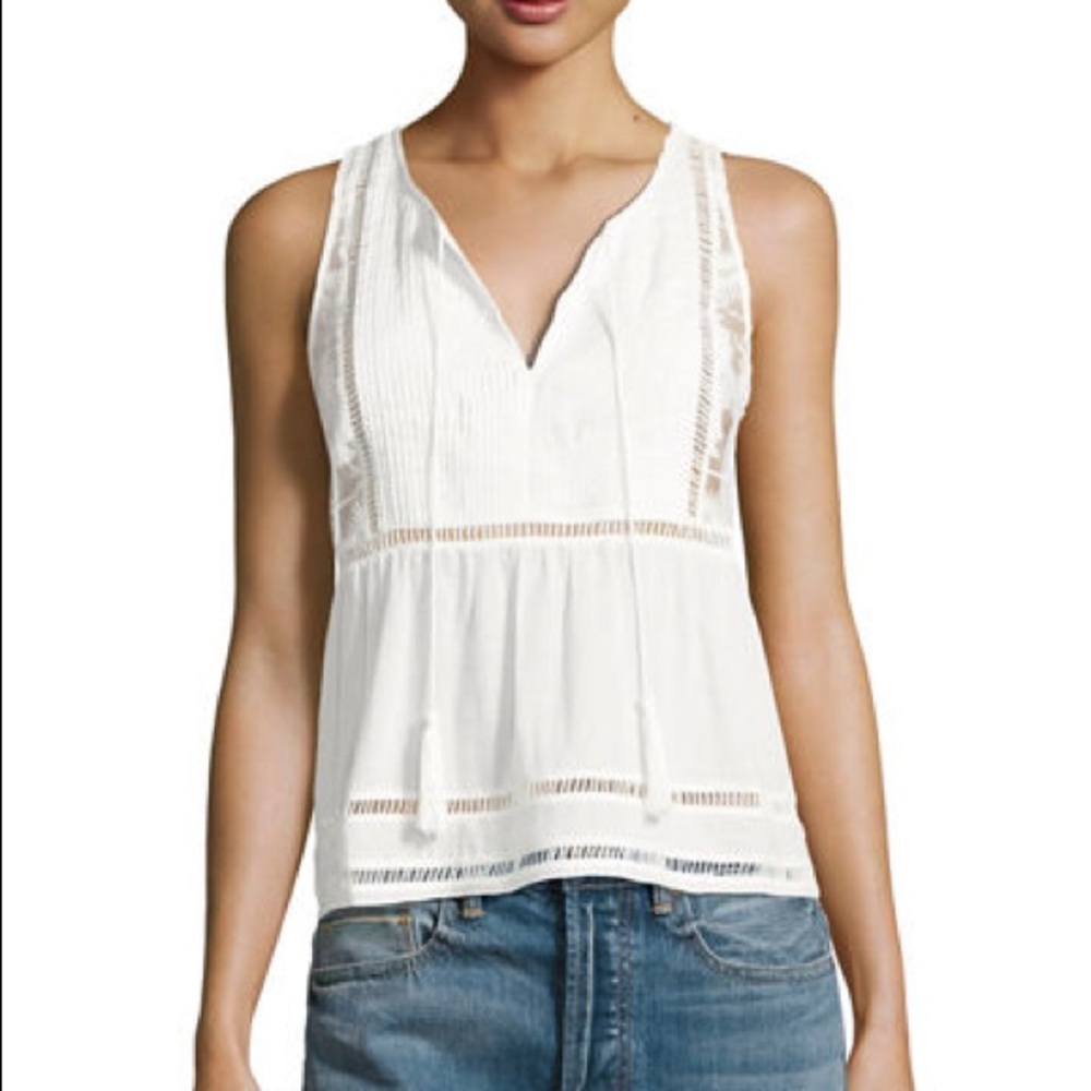 Dolce Vita Joanna Blouse Ivory, Small (EUC)